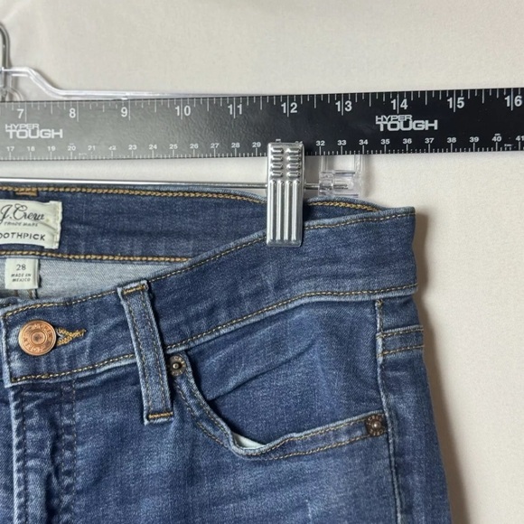 J. Crew Women's Blue Toothpick Jeans - Picture 9 of 10